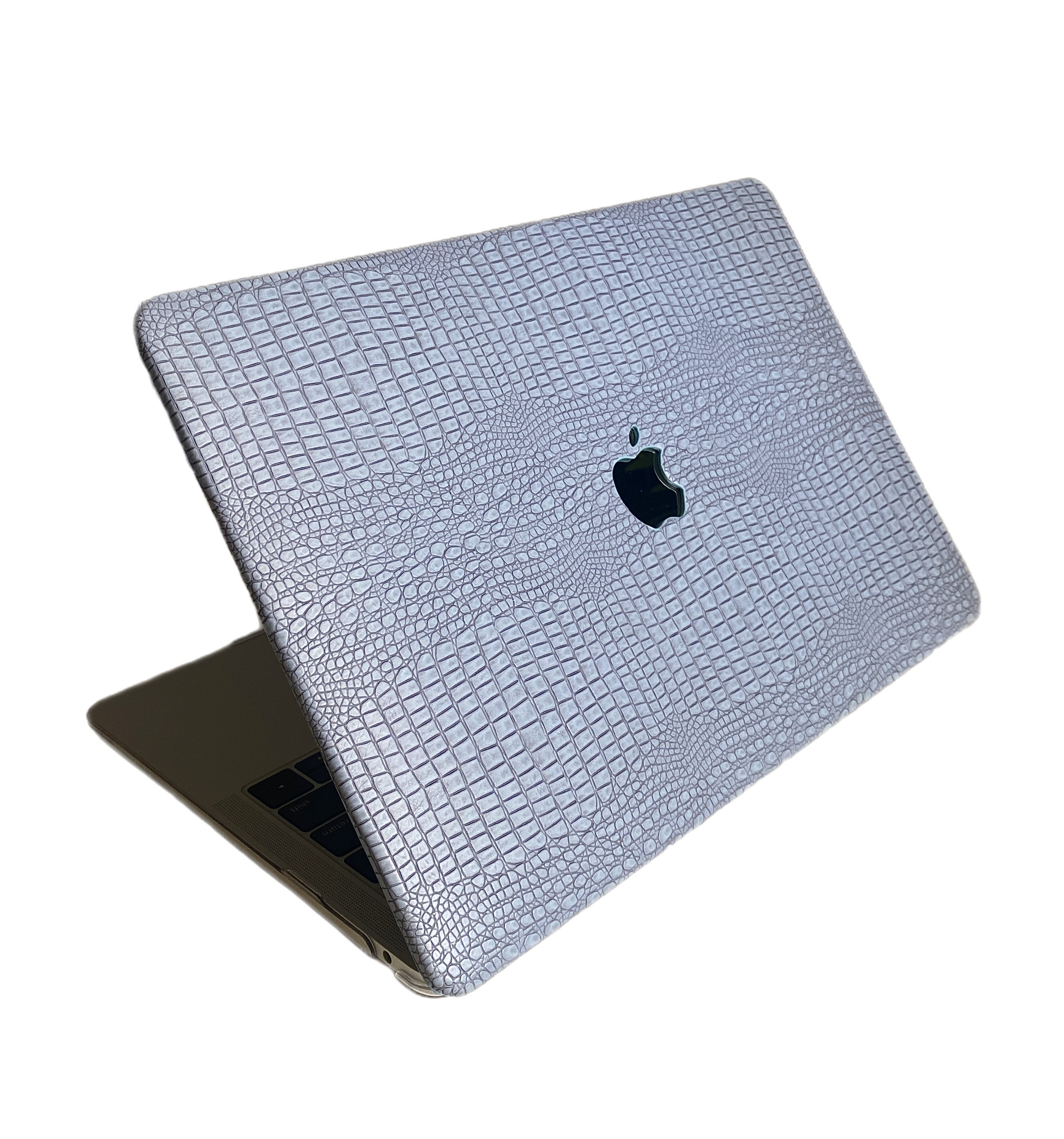 Чохол накладка з еко шкіри на MacBook Air 15 (A2941) (Блакитний)