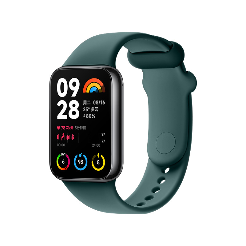 Ремінець силіконовий для Xiaomi Mi Band 8 Pro / 9 Pro з металевим кріпленням (Pink Sand)