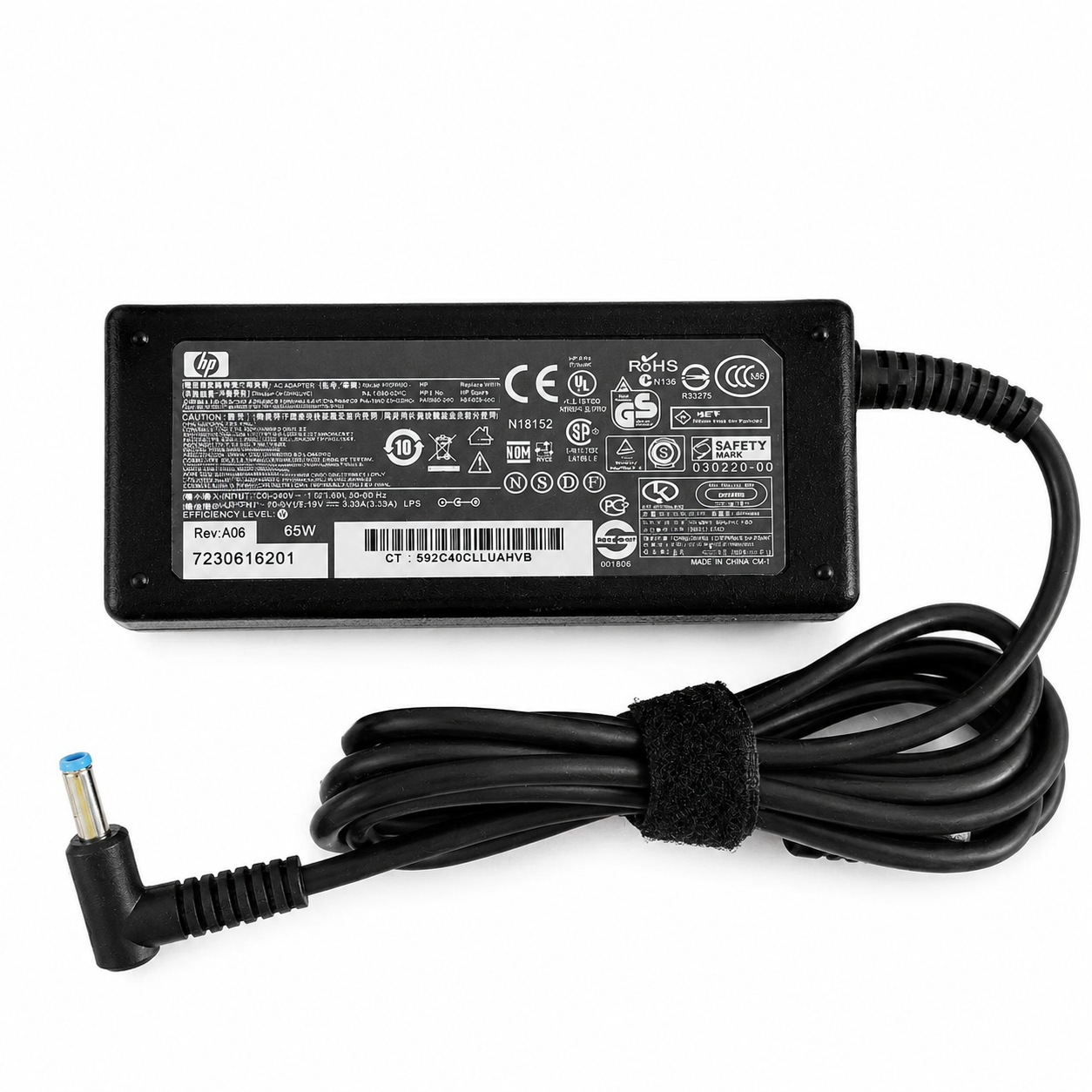 Блок живлення для ноутбука HP 19.5V 3.33A 65W 4.5×3.0 мм Blue Tip