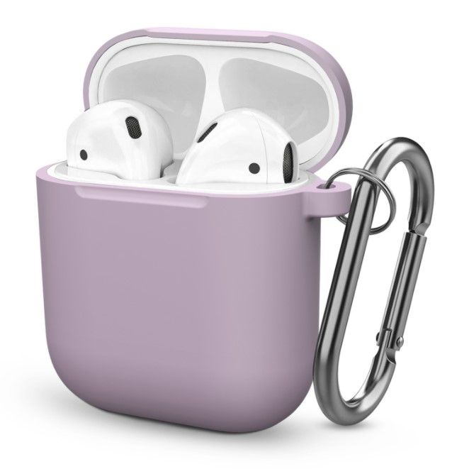 Чохол BlackPink для AirPods Ultra Classic з карабіном, Блакитний (Фиолетовый)