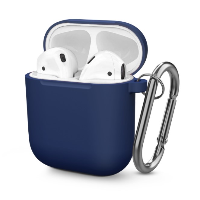 Чохол BlackPink для AirPods Ultra Classic з карабіном, Блакитний (Синий)