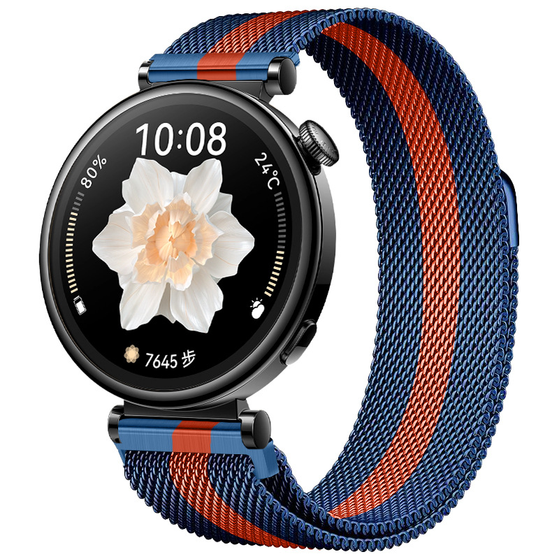 Ремінець міланська петля 22mm  (Orange Line)