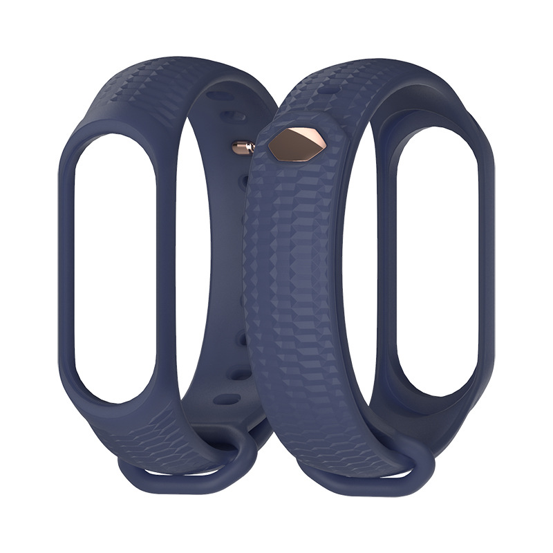 Ремінець силіконовий для MIband 4/5/6 MIJOAS, Червоний (Синій)