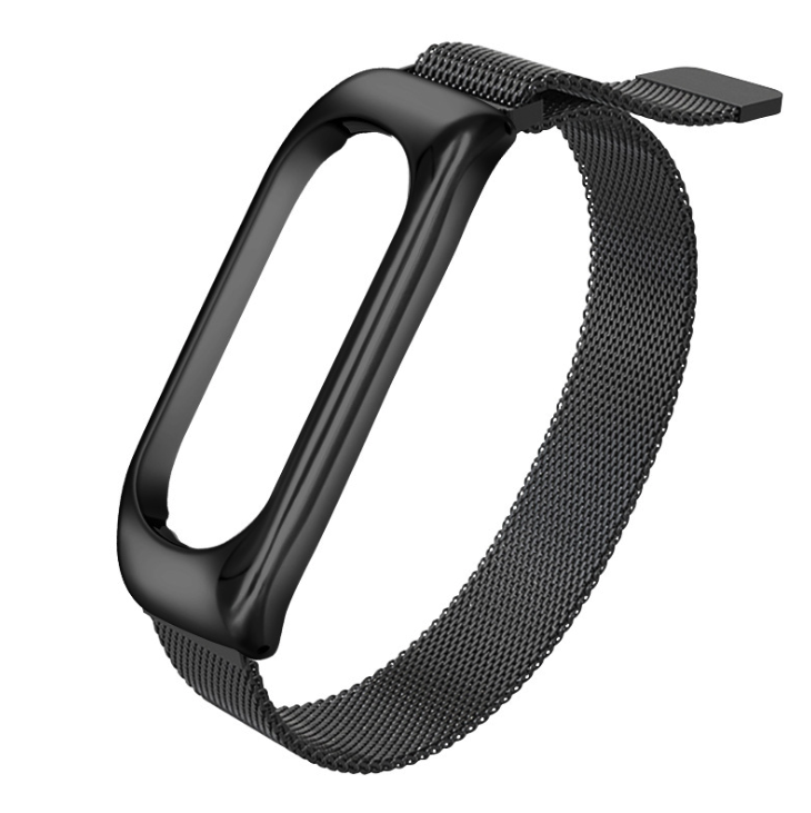 Ремінець міланська петля BlackPink для Mi Band 5 | 6 (Чорний)
