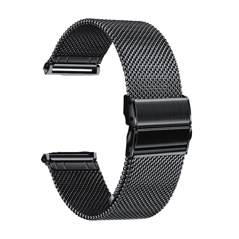 Ремінець міланська петля Blackpink 20mm із застібкою для Смарт годинників AMAZFIT GTR-42 / GTS, Роже (Чорний)