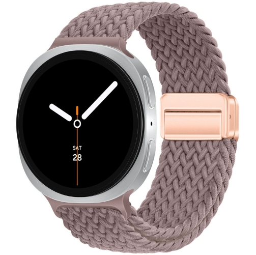 Ремінець плетений нейлоновий з магнітною застібкою для Samsung Watch 22 мм (smoke purple)