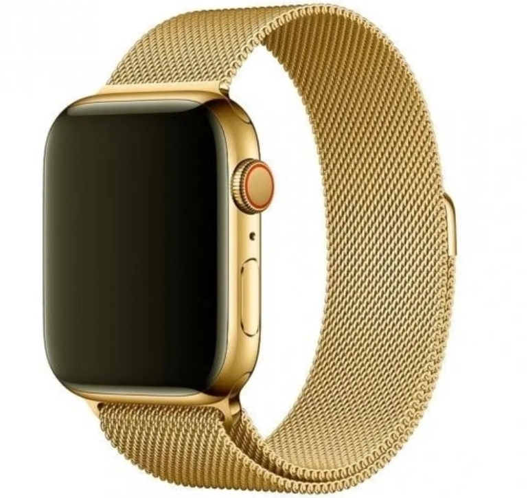 Міланська петля Apple Watch 38/40/41 AAA+ ,  (Желтое Золото)