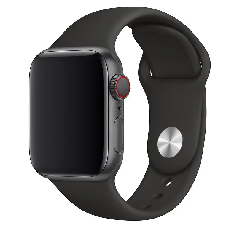 Ремінець силіконовий для Apple Watch 42 / 44 / 45 / 49 AAA+,  (Чорний)