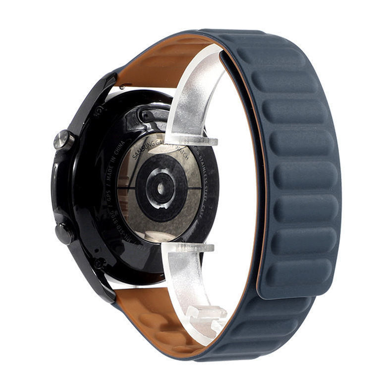 Ремінець силіконовий магнітний MagStrap 22 мм Amazfit GTR | Stratos 3,  (Индиго)