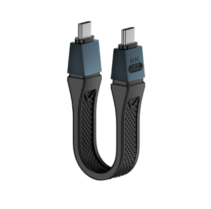 Кабель USB4 Type-C 80Gbps 240W PD 8K/16K з E-Marker чіпом (чорний)