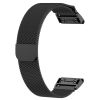 Ремінець міланська петля для Garmin 22 мм FENIX 7 | FENIX 6 | FENIX 5 PLUS | FENIX 5 Quik Fit (Чорний)
