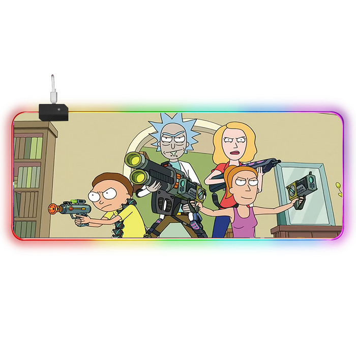 LED килимок для мишки "Rick and morty" 80*30 см (5)
