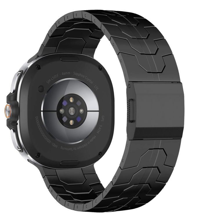 Металевий ремінець для Samsung Galaxy Watch 7 Ultra 47mm з магнітною застібкою (Чорний)