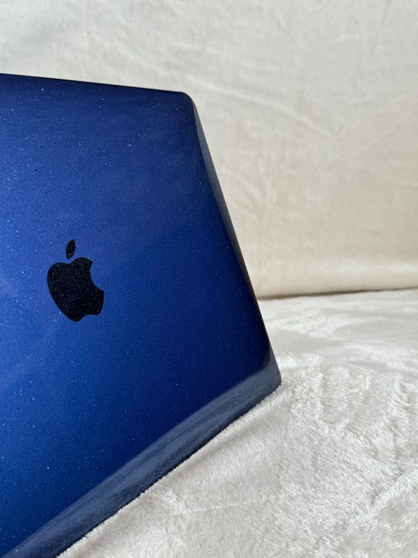 Чохол для MacBook Air 13" (2018 - 2020 | M1 | A1932 | A2337) з блискітками (Фиолетовый)