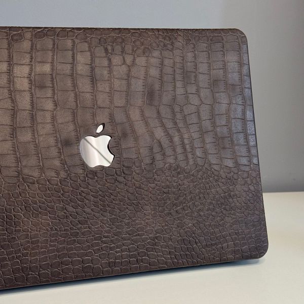Чохол накладка на MacBook air 13 M1 ( 1932/2337 ) ШКІРЯНИЙ (Coffee)