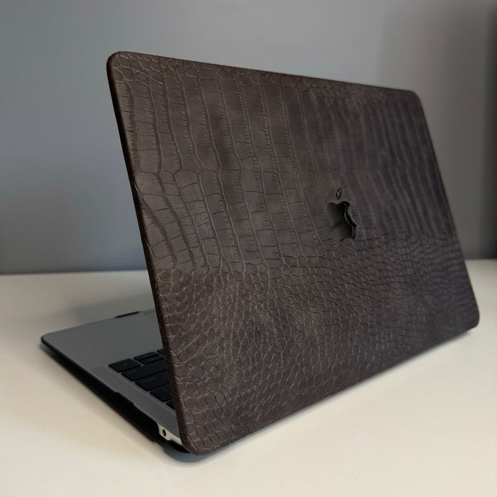 Чохол накладка на MacBook air 13 M1 ( 1932/2337 ) ШКІРЯНИЙ (Coffee)