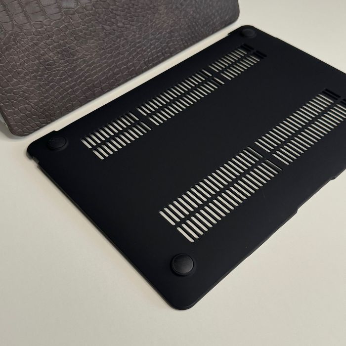 Чохол накладка на MacBook air 13 M1 ( 1932/2337 ) ШКІРЯНИЙ (Coffee)