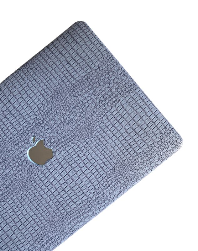 Чохол накладка з еко шкіри на MacBook Air 15 (A2941) (Блакитний)