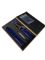 Шкіряний ремінець для годинника CLSK6 Синій 20мм, Рожеве золото