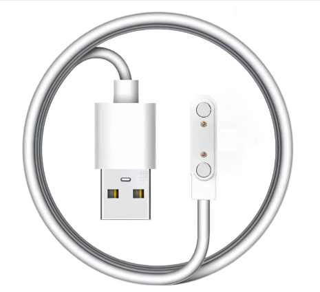 Магнітний USB кабель для смарт-годинників універсальний 2pin 7.62 мм.