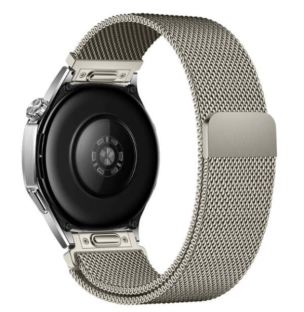 Швидкозйомний магнітний ремінець Milanese Loop 20 мм (кнопкове кріплення, оновлена модель) (Світле золото / шампань (Gold / Champagne))