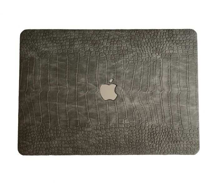 Чохол накладка на MacBook air 13 M1 ( 1932/2337 ) ШКІРЯНИЙ (Серый)