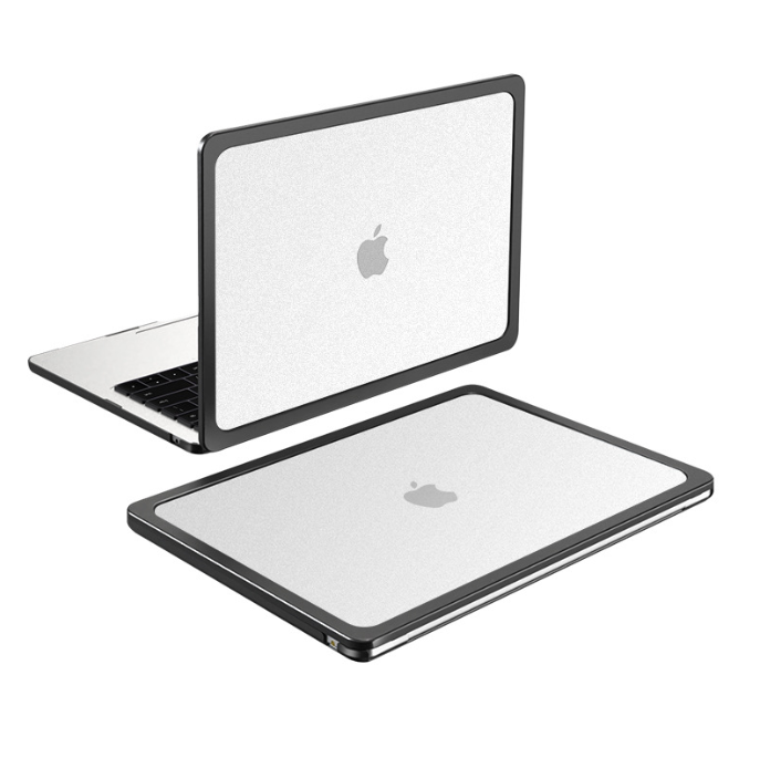 Чохол-рамка захисний для MacBook (прозорий, ультратонкий 0.35 мм, передня + задня панель) (Air 13.3  (1932/2337))