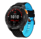 Силіконовий ремінець з карбоновим візерунком  22 мм для Garmin Fenix / Enduro / Tactix (Lihgt Blue)