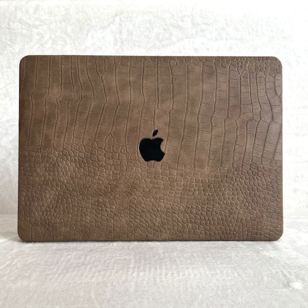 Чохол накладка на MacBook air 13 M1 ( 1932/2337 ) ШКІРЯНИЙ (Коричневий)