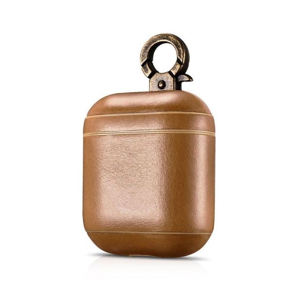 Чохол AirPods iCarer Vintage Leather Case , Світло-коричневий (Светло-Коричневый)