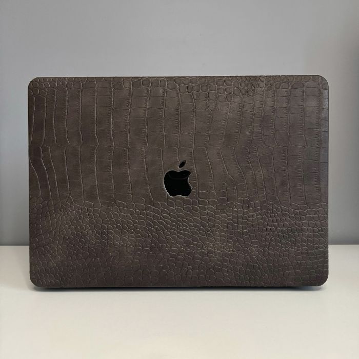 Чохол накладка на MacBook air 13 M2 (A2681) шкіра (Coffee)