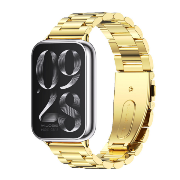 Металевий ремінець MIJOBS для Redmi Watch 4 / Band 8 Pro / Mi Band 9 Pro (Gold)