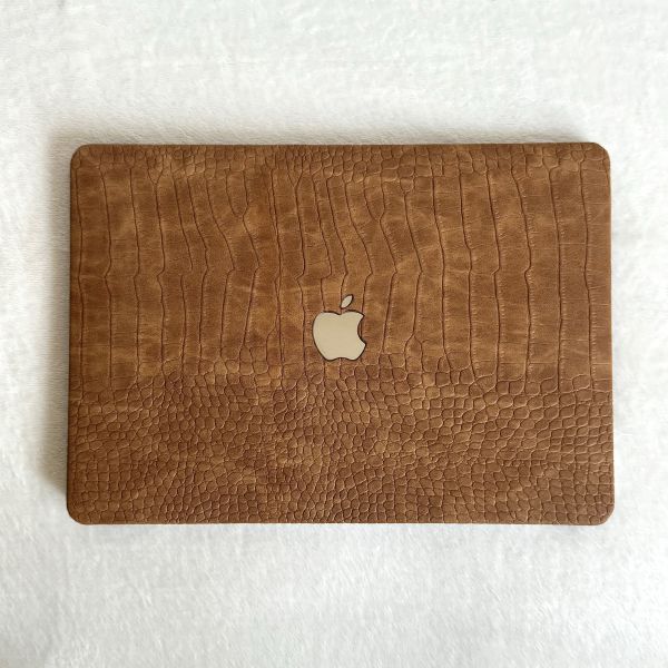 Чохол накладка на MacBook air 13 M2 (A2681) шкіра (Коричневий)