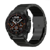 Титановий ремінець для Garmin 22 мм Quick Release — браслет Titanium з силіконовою вставкою, проти п (black)
