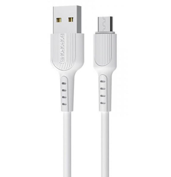 Дата кабель Borofone BX16 USB to MicroUSB (1m), Black (<>)