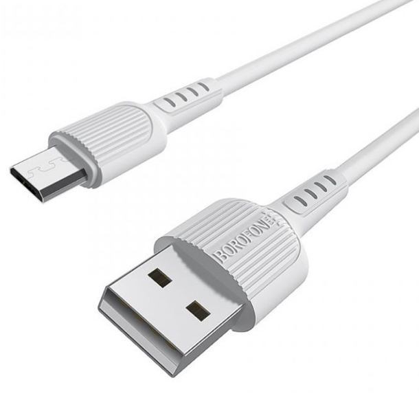 Дата кабель Borofone BX16 USB to MicroUSB (1m), Black (<>)