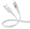 Дата кабель Hoco U120 Transparent explore intelligent power-off USB to Lightning (1.2m)
