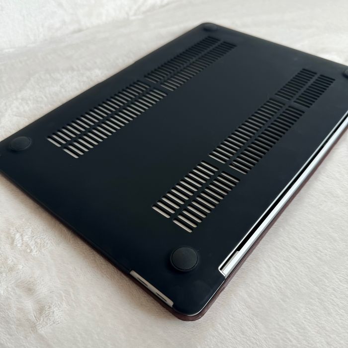 Чохол накладка на MacBook air 13 M2 (A2681) шкіра (Чорний)