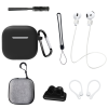 Чохол для AirPods 4 із комплектом аксесуарів 7в1 (Чорний)