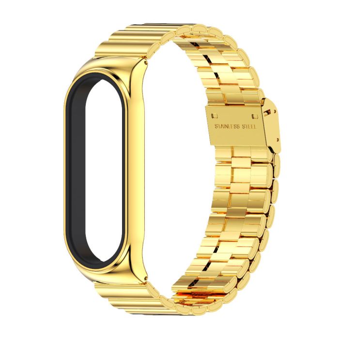 Ремінець металевий для Miband 8/9 MIjoas (Золото с Серебром)