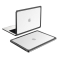 Чохол-рамка захисний для MacBook (прозорий, ультратонкий 0.35 мм, передня + задня панель) (Air 15.3 )