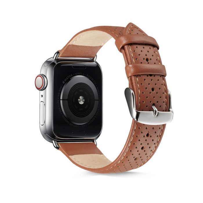 Шкіряний ремінець BlackPink Modern для Apple Watch, Чорний (Коричневий)