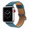 Шкіряний ремінець BlackPink з Плетенням для Apple Watch 38/40mm, Синій (Синій)