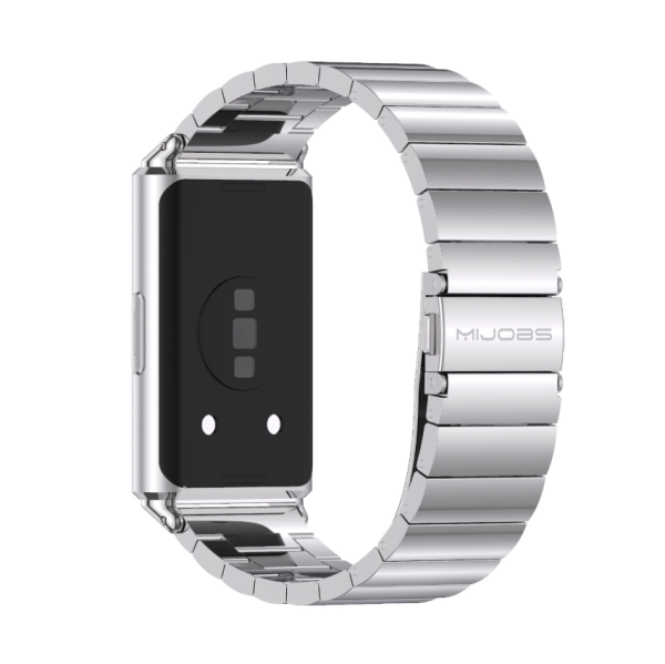Металевий браслет Mijobs для Huawei Band 11 Pro з розкладною застібкою (silver)