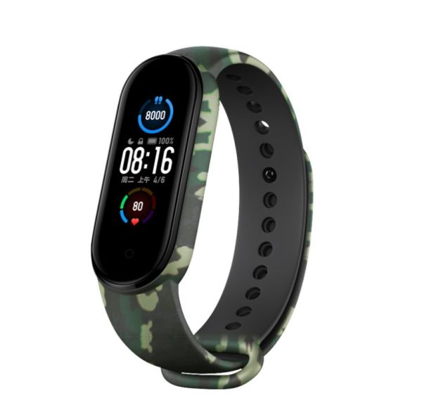 Ремінець BlackPink Силіконовий Хакі для Mi Band 3 | 4, Сірий (Зеленый)