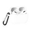 Чохол силіконовий з карабіном для Airpods 3 (Білий)
