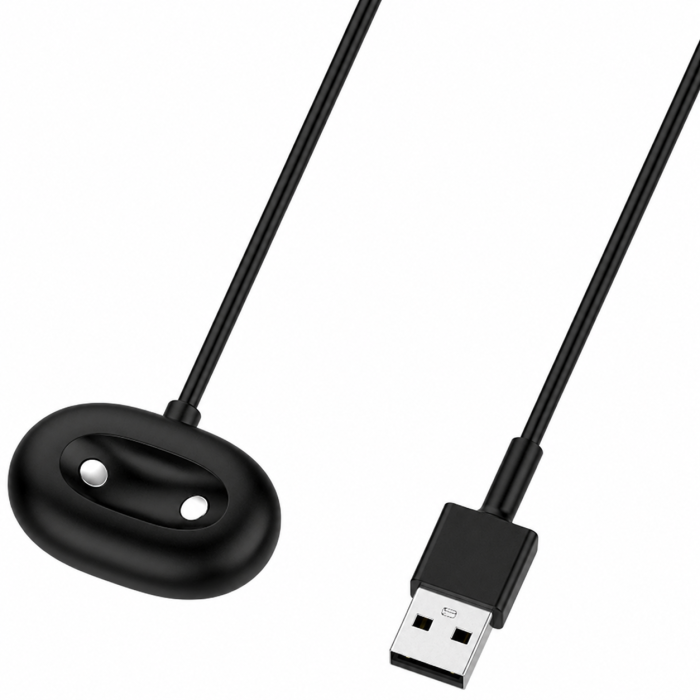 Зарядний кабель USB для Google Pixel Watch 4, магнітна зарядка 2-pin, 1 м, 5V/1A (чорний)