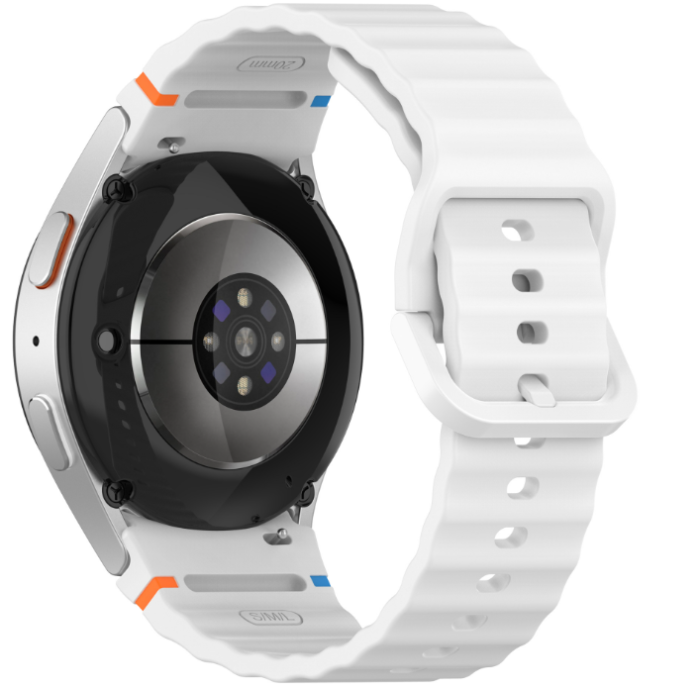 Силіконовий ремінець для Samsung Galaxy Watch 7/FE/6/5/4 (Білий)