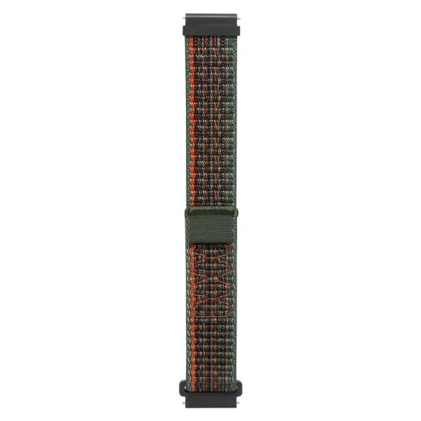 Ремінець Sport Loop для смарт годинників - 22 мм  (Green with Orange)