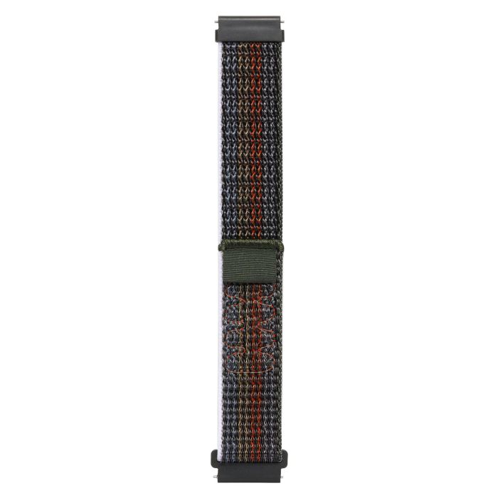 Ремінець Sport Loop для смарт годинників - 22 мм  (Green with Orange)